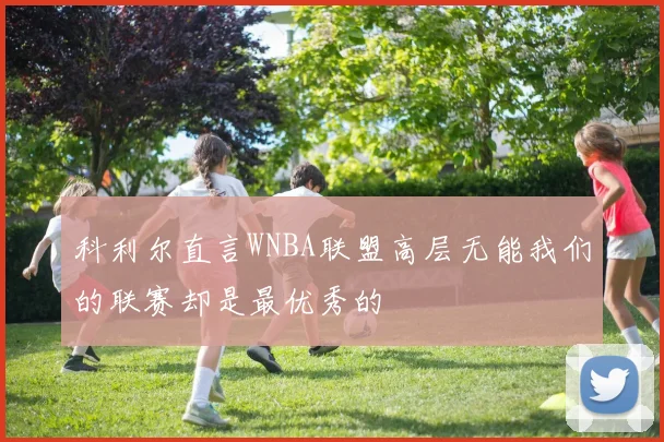 科利尔直言WNBA联盟高层无能我们的联赛却是最优秀的